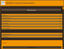 Tablet Screenshot of holisticanimalassociation.com